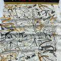 Padrão de graffiti respirável 100% Polyester Chiffon Fabric